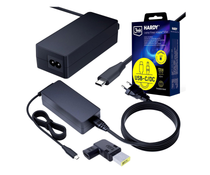 Zasilacz do laptopów 3mk Hardy Laptop PowerAdapter Lenovo 20V USB-C DC 11 x 4.5 slim